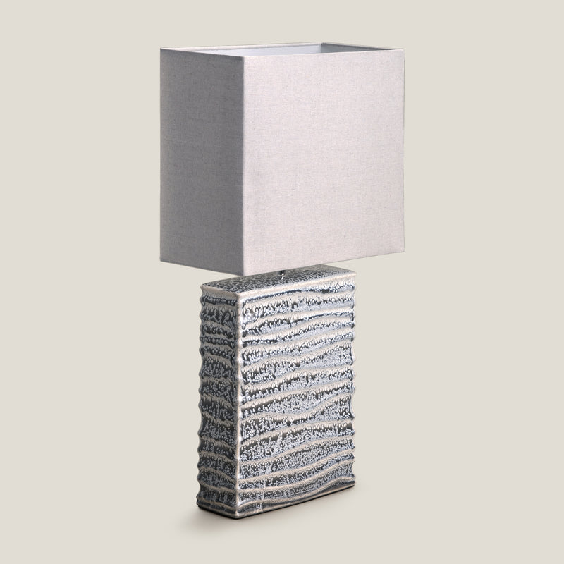 Cascade Grey Ceramic Table Lamp