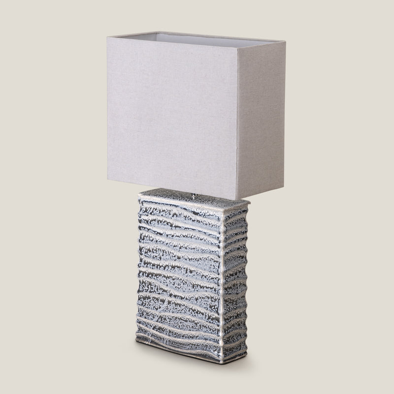 Cascade Grey Ceramic Table Lamp