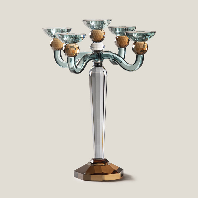 Jewel Multicolor Crystal Candelabra