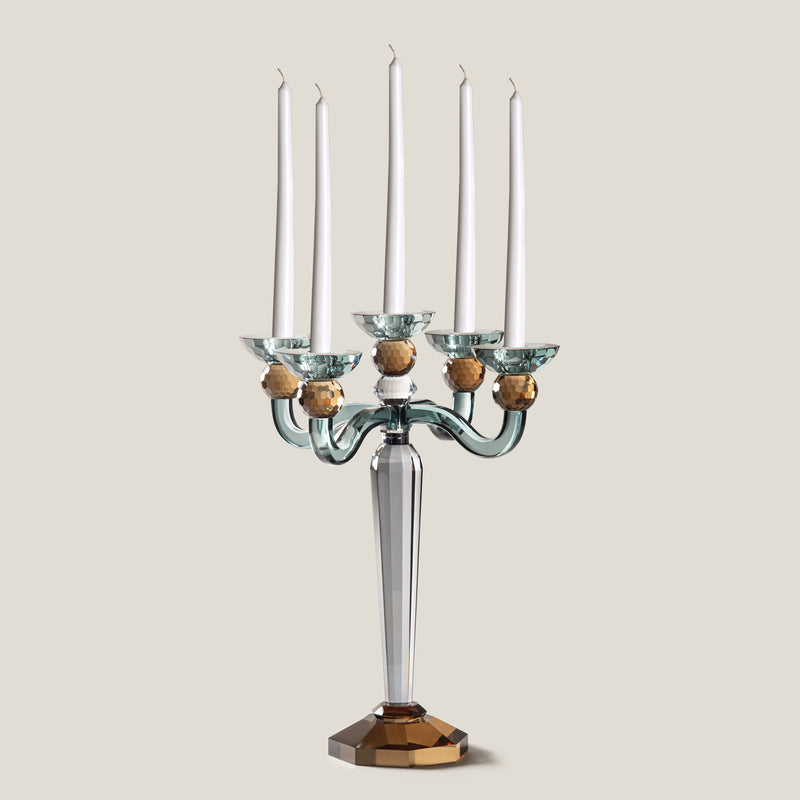 Jewel Multicolor Crystal Candelabra