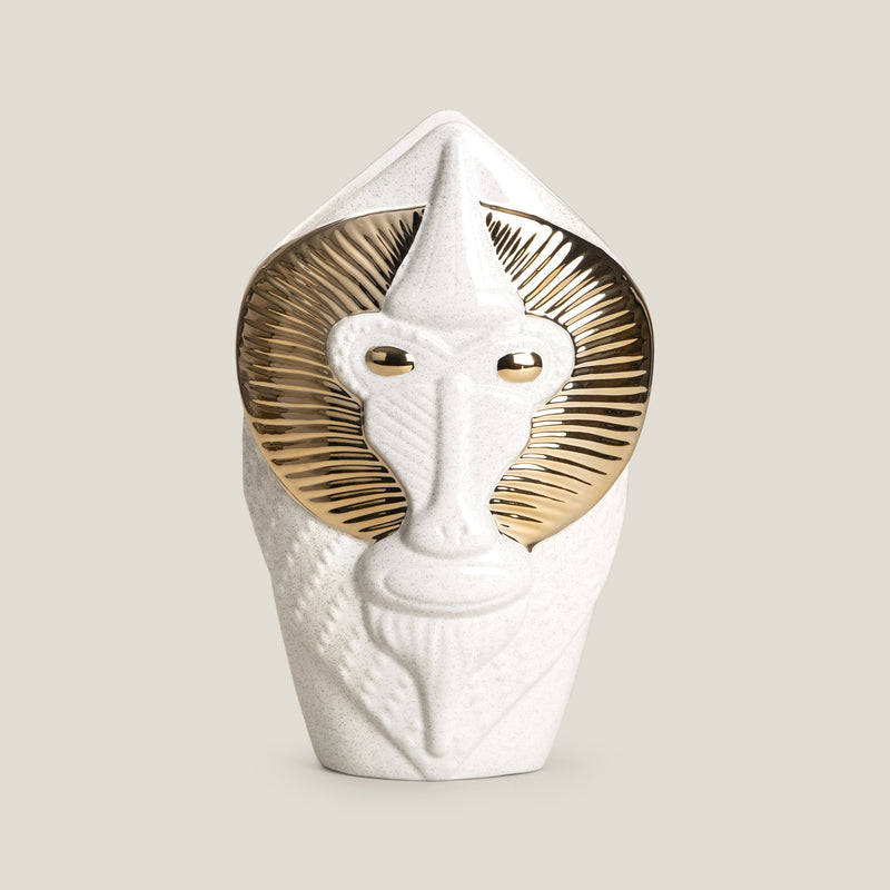 Primate Off White Ceramic Vase