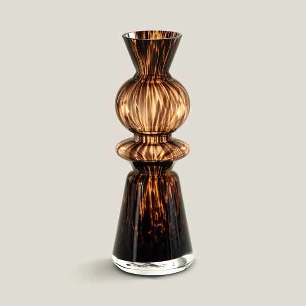 Savannah Brown Tier Vase