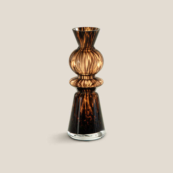 Savannah Brown Tier Vase