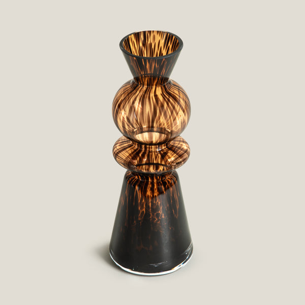 Savannah Brown Tier Vase