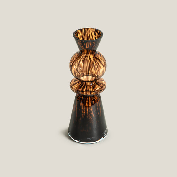 Savannah Brown Tier Vase
