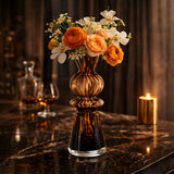 Savannah Brown Tier Vase