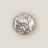 Luxe Leopard Clear & Gold Coaster Set of 6