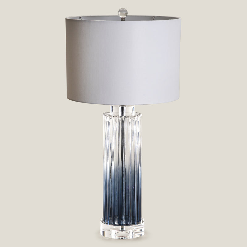 Rhine Blue Glass Table Lamp