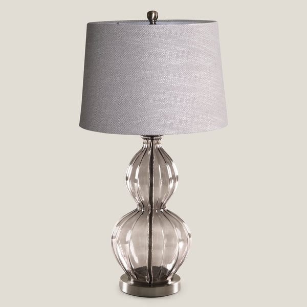 Loire Grey Glass Table Lamp