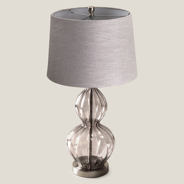 Loire Grey Glass Table Lamp