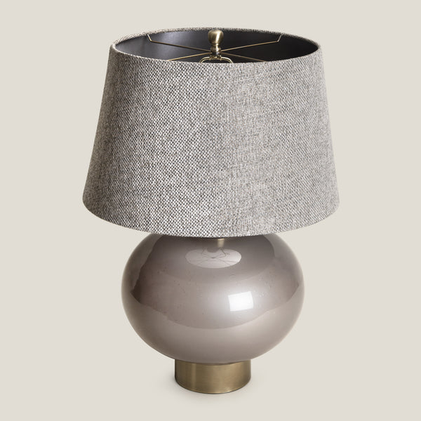 Danube Grey Glass Table Lamp