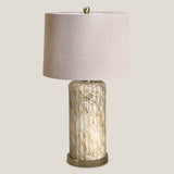 Thames Beige Glass Table Lamp