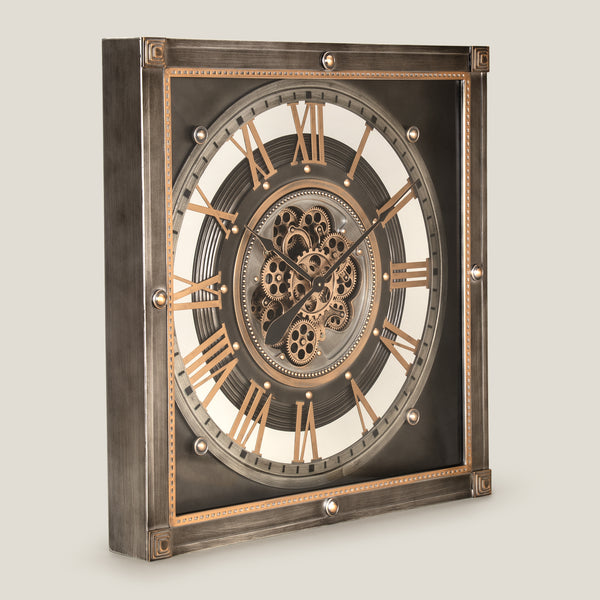 Birmingham Pewter & Gold Wall Clock