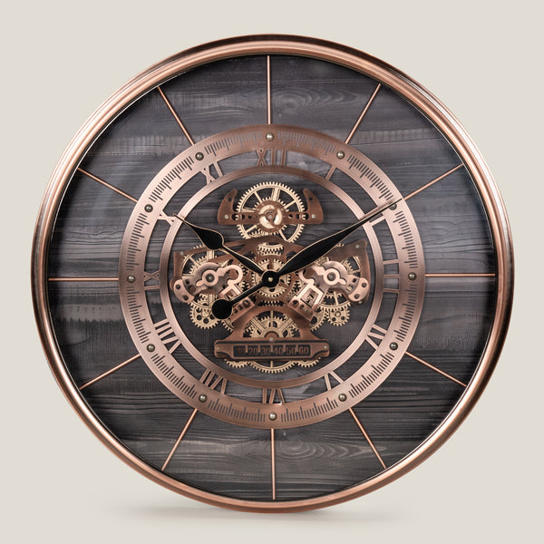 Buckingham Rose Gold & Black Wall Clock