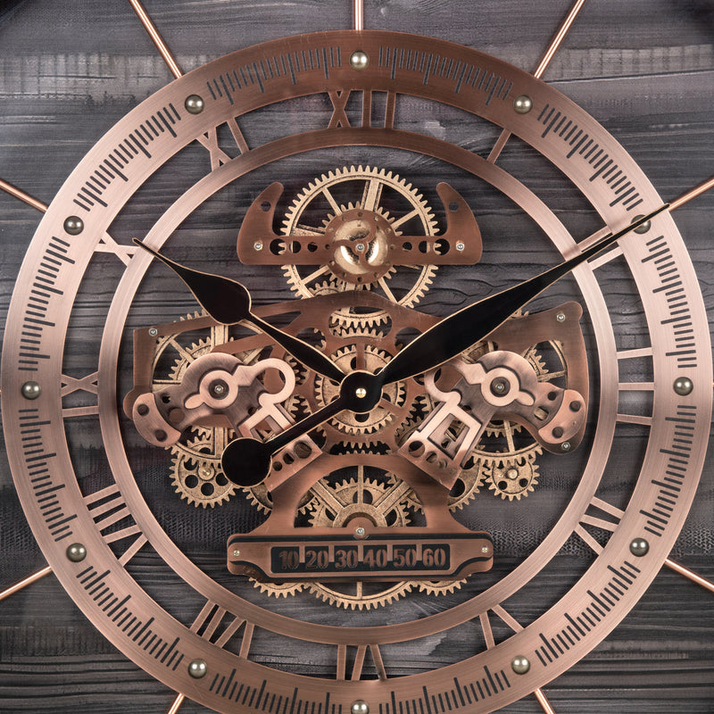 Buckingham Rose Gold & Black Wall Clock