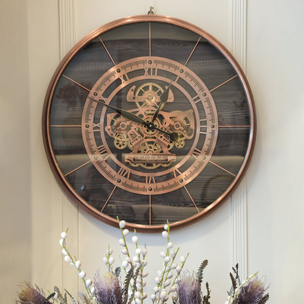 Buckingham Rose Gold & Black Wall Clock