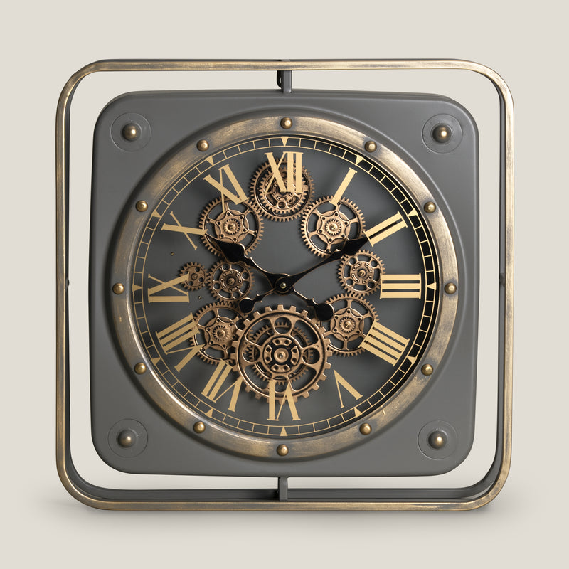 Middleton Grey & Gold Wall Clock