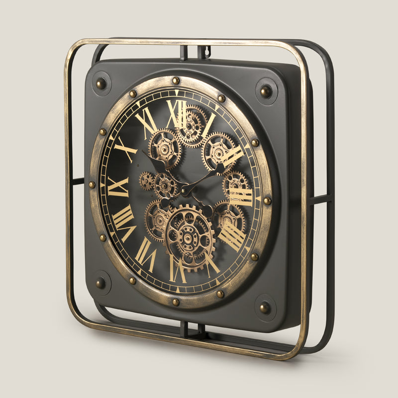 Middleton Grey & Gold Wall Clock