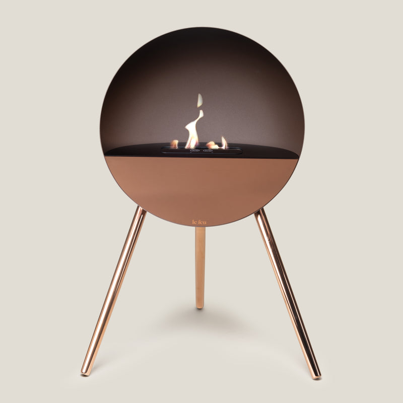 Le Feu Eye Mocca Black & Gold Fireplace