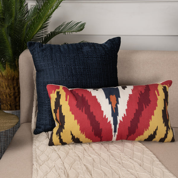 Nodir Blue Pleated Cushion Cover