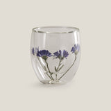 Botanic Bloom Blue Glass Set of 4