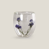 Botanic Bloom Blue Glass Set of 4