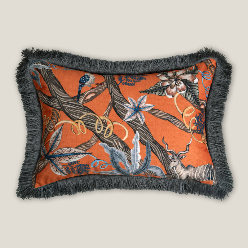 Savanna Printed Velvet Cushion Cover