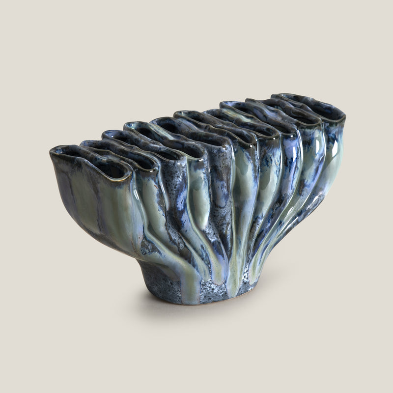 Organic Opulence Blue Vase