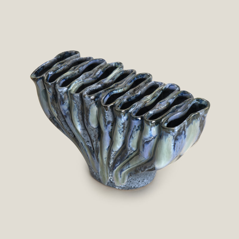 Organic Opulence Blue Vase