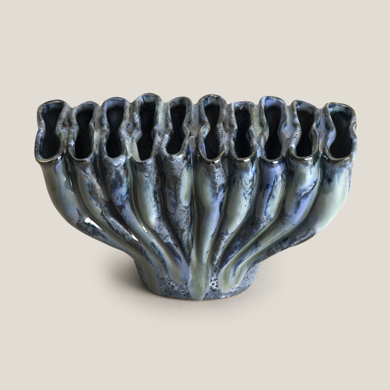 Organic Opulence Blue Vase