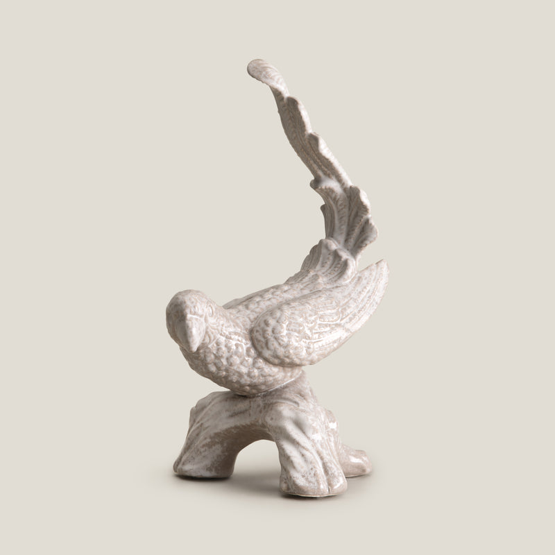 Avian Grey Ceramic Sculpture S