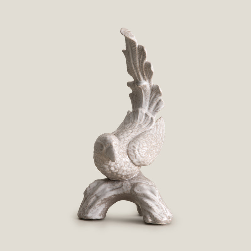 Avian Grey Ceramic Sculpture S