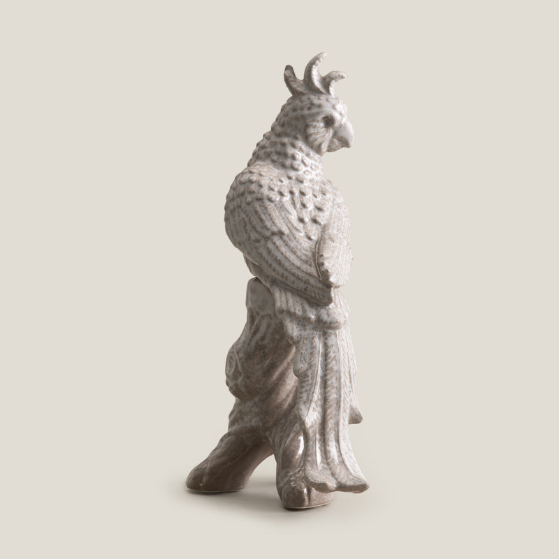 Avian Grey Ceramic Sculpture L