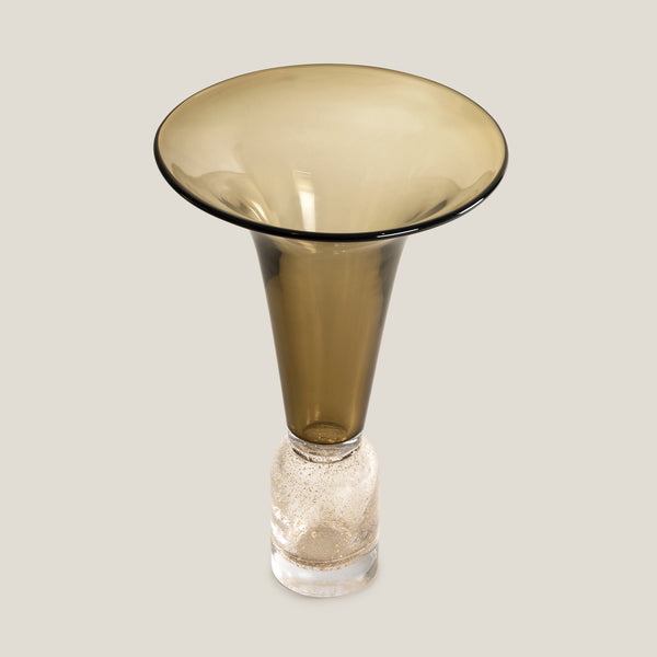 Stardust Brown Glass Vase