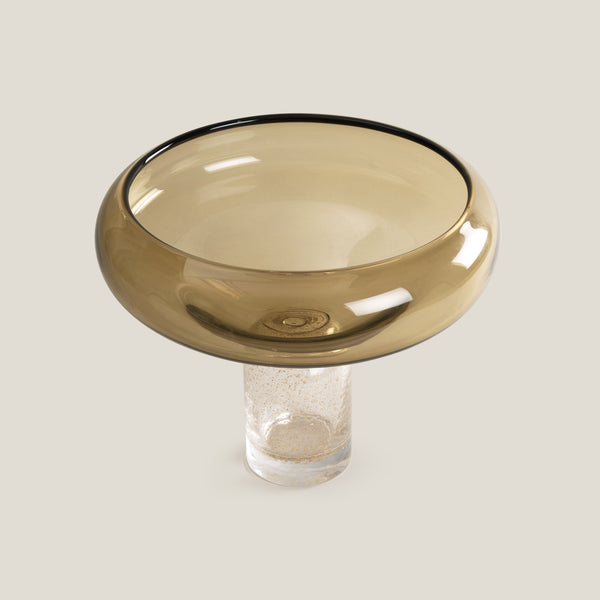 Stardust Brown Glass Decor Bowl