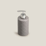 Lattice Grey Bath Set of 4