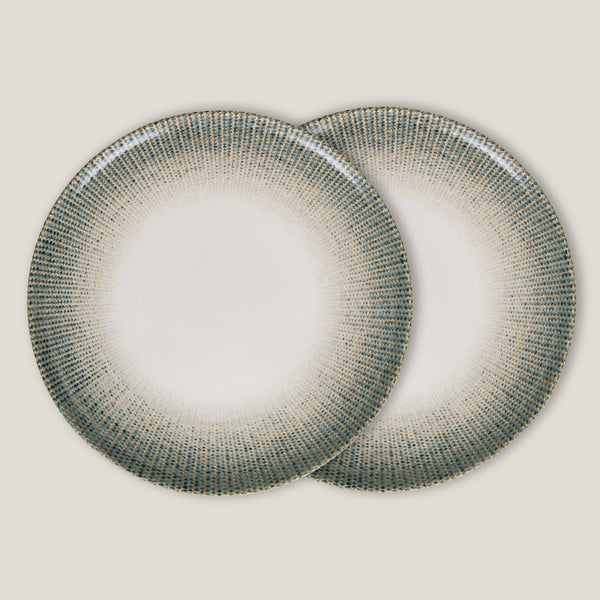 Sway Blue Ceramic Quarter Plate Set of 2