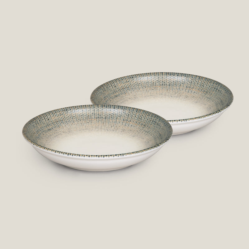 Sway Blue Ceramic Portion Bowl Set of 2