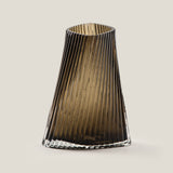 Ellipse Brown Glass Vase L