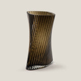 Ellipse Brown Glass Vase L