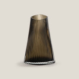 Ellipse Brown Glass Vase S