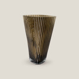 Ellipse Brown Glass Vase S
