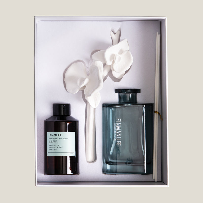 Orchid Blue Glass Reed Diffuser