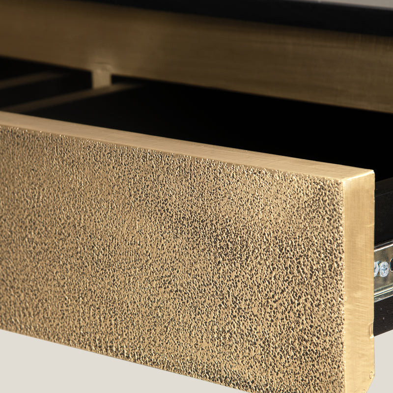 Linear Brass Console Table