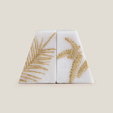Fern White & Gold Bookend