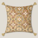 Cerulean Emb. Yellow Cushion Cover