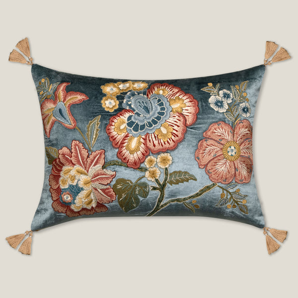 Nikko Emb. Blue Cushion Cover