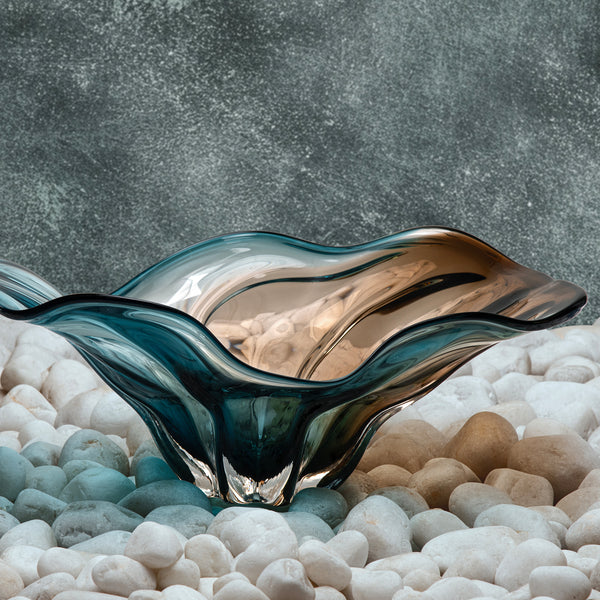Mirage Blue & Brown Decor Platter