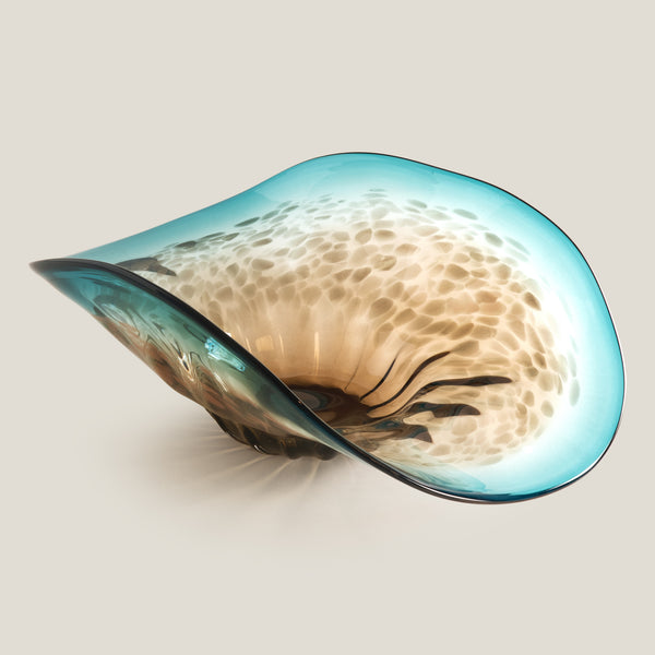 Horizon Blue & Brown Decor Platter