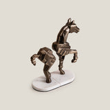 Xanthos White & Antique Gold Bookend